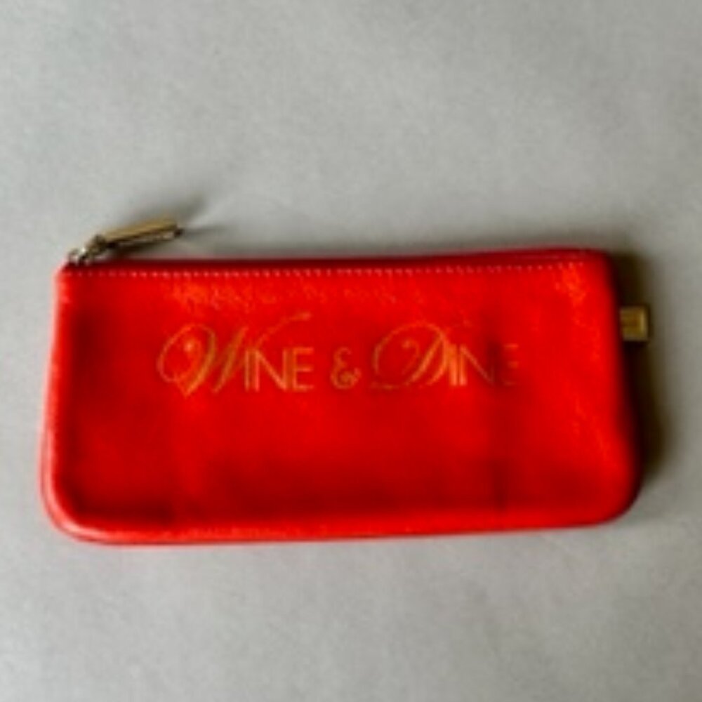 Rebecca Minkoff Tangerine Leather "Wine & Dine" Mini Wallet Pouch
